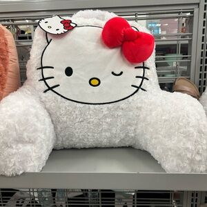 Hello Kitty White and Red Accent Pillow with Bow